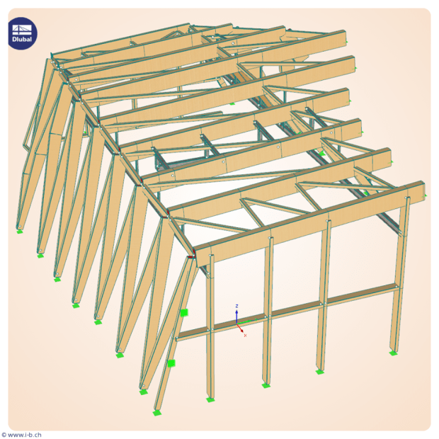 Houten raamwerk Dlubal RFEM software